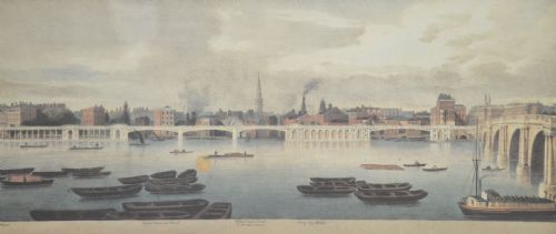 SET OF SIX FRAMED COLOURED PRINTS OF VIEWS OF THE RIVER THAMES - ADDITIONAL PHOTO 7