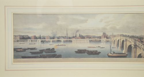SET OF SIX FRAMED COLOURED PRINTS OF VIEWS OF THE RIVER THAMES - ADDITIONAL PHOTO 8