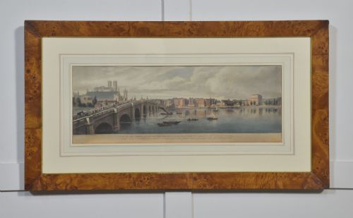 SET OF SIX FRAMED COLOURED PRINTS OF VIEWS OF THE RIVER THAMES - ADDITIONAL PHOTO 9