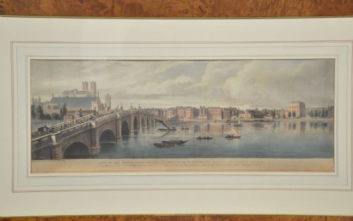 SET OF SIX FRAMED COLOURED PRINTS OF VIEWS OF THE RIVER THAMES - ADDITIONAL PHOTO 10