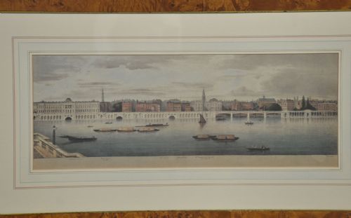 SET OF SIX FRAMED COLOURED PRINTS OF VIEWS OF THE RIVER THAMES - ADDITIONAL PHOTO 13