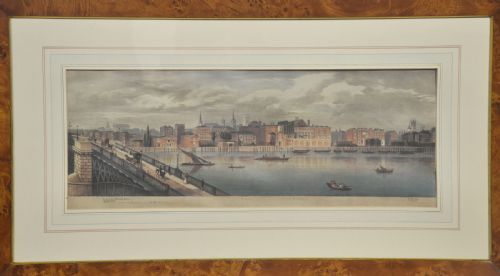 SET OF SIX FRAMED COLOURED PRINTS OF VIEWS OF THE RIVER THAMES - ADDITIONAL PHOTO 16