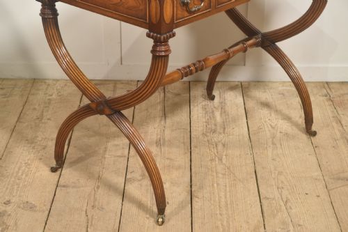 REGENCYSTYLE ROSEWOOD INLAID GAMES TABLE - ADDITIONAL PHOTO 3