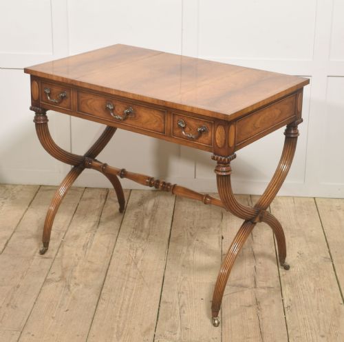 REGENCYSTYLE ROSEWOOD INLAID GAMES TABLE - ADDITIONAL PHOTO 4
