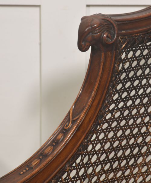 PAIR OF REGENCYSTYLE MAHOGANY CANEBACK ARMCHAIRS - ADDITIONAL PHOTO 3