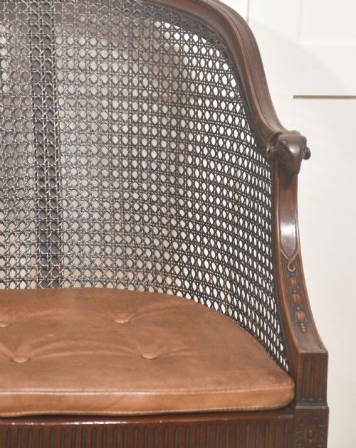 PAIR OF REGENCYSTYLE MAHOGANY CANEBACK ARMCHAIRS - ADDITIONAL PHOTO 8