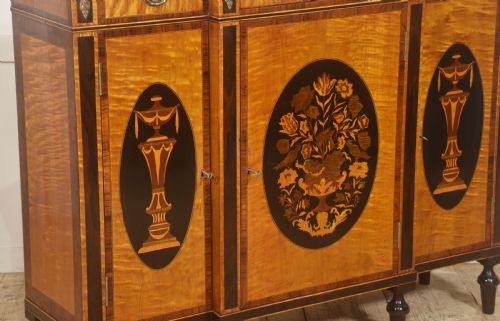 SHERATON REVIVAL INLAID SATINWOOD SIDEBOARD - ADDITIONAL PHOTO 3