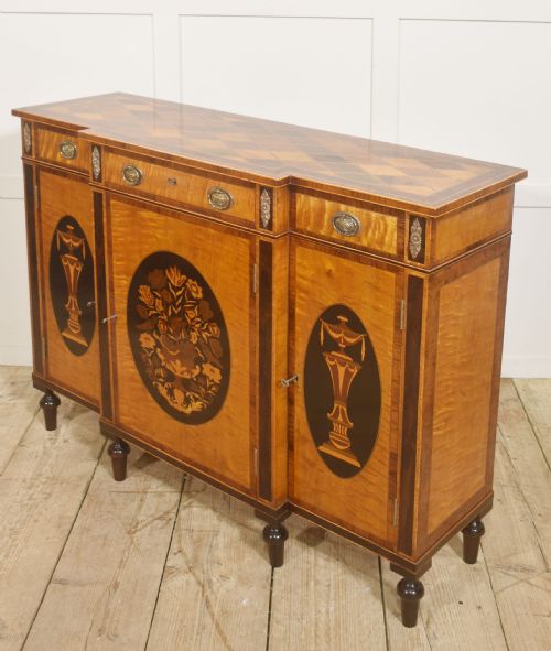 SHERATON REVIVAL INLAID SATINWOOD SIDEBOARD - ADDITIONAL PHOTO 5