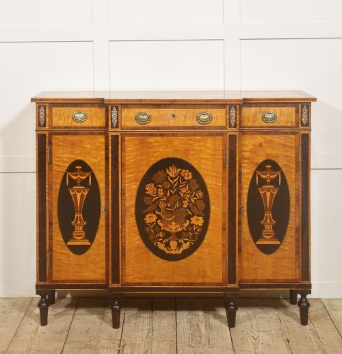 SHERATON REVIVAL INLAID SATINWOOD SIDEBOARD - ADDITIONAL PHOTO 10