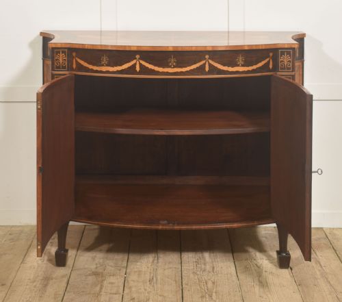 FINE GEORGE III STYLE SATINWOOD ROSEWOOD MARQUETRY SIDEBOARD - ADDITIONAL PHOTO 2