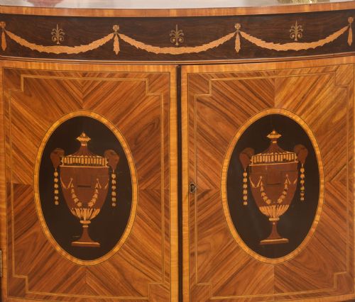 FINE GEORGE III STYLE SATINWOOD ROSEWOOD MARQUETRY SIDEBOARD - ADDITIONAL PHOTO 3