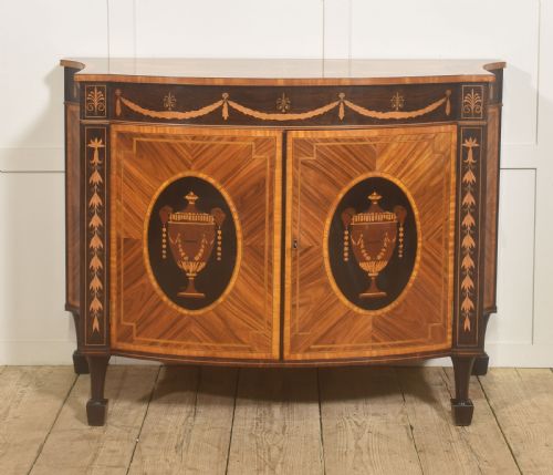 FINE GEORGE III STYLE SATINWOOD ROSEWOOD MARQUETRY SIDEBOARD - ADDITIONAL PHOTO 10