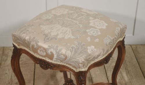 fig 2. Pair of French Louis XV–Style Carved Walnut Stools