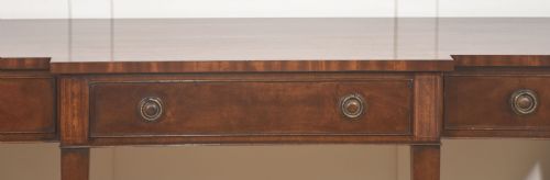 MAHOGANY BREAKFRONT THREEDRAWER SIDE TABLE - ADDITIONAL PHOTO 4