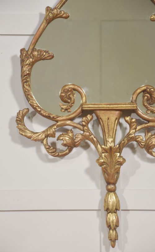 PAIR OF 19TH CENTURY GILTWOOD ROCOCO REVIVAL WALL MIRRORS - ADDITIONAL PHOTO 4