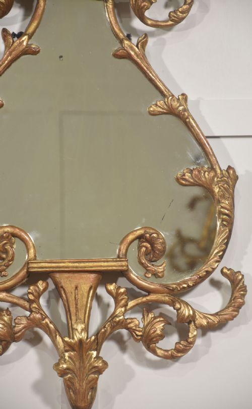 PAIR OF 19TH CENTURY GILTWOOD ROCOCO REVIVAL WALL MIRRORS - ADDITIONAL PHOTO 5