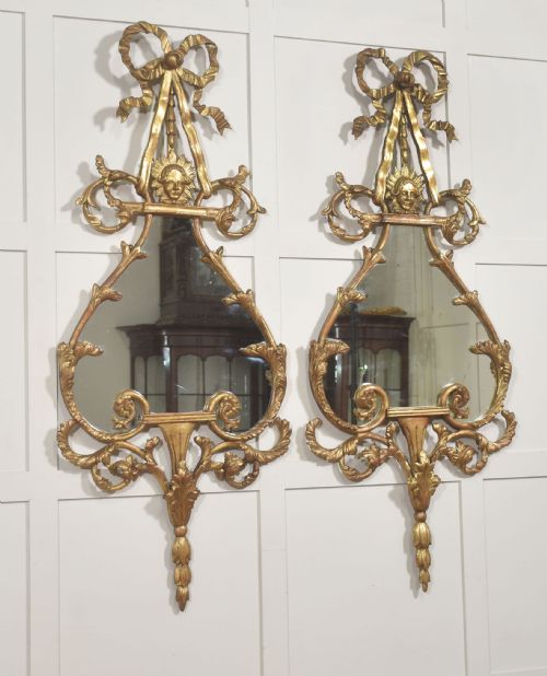 PAIR OF 19TH CENTURY GILTWOOD ROCOCO REVIVAL WALL MIRRORS - ADDITIONAL PHOTO 9