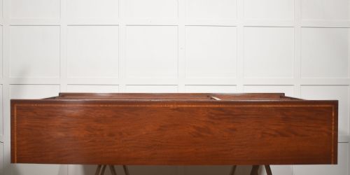 LATE 19TH CENTURY INLAID MAHOGANY OPEN BOOKCASE - ADDITIONAL PHOTO 8