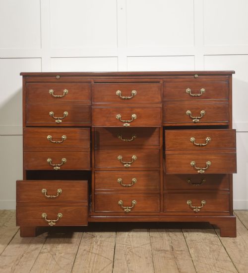 GEORGIAN STYLE MAHOGANY NINEDRAWER FILING CABINET - ADDITIONAL PHOTO 6