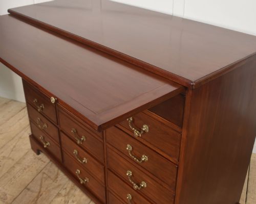 GEORGIAN STYLE MAHOGANY NINEDRAWER FILING CABINET - ADDITIONAL PHOTO 13