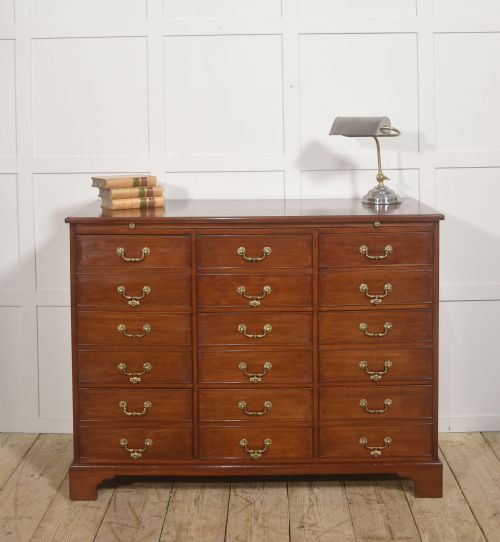 GEORGIAN STYLE MAHOGANY NINEDRAWER FILING CABINET - ADDITIONAL PHOTO 14