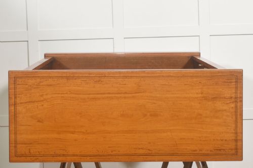 SATINWOOD OPEN BOOKCASE WITH INLAID FRIEZE - ADDITIONAL PHOTO 13