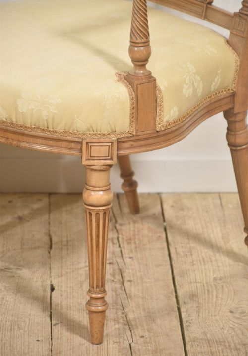 PAIR OF LIGHT MAHOGANY LYREBACK ARMCHAIRS - ADDITIONAL PHOTO 2