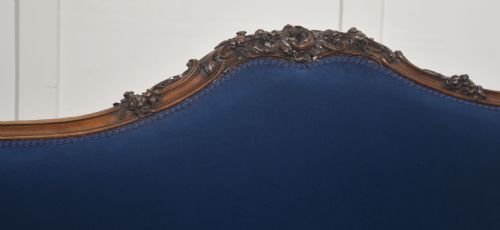 19TH CENTURY CARVED WALNUT SETTEE - ADDITIONAL PHOTO 8