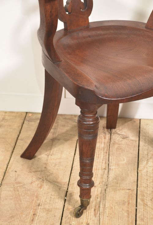 ANTIQUE WALNUT DESK ARMCHAIR - ADDITIONAL PHOTO 6