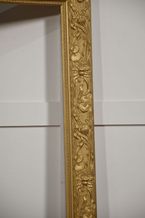 LARGE ART NOUVEAU STYLE GILTWOOD PICTURE FRAME - ADDITIONAL PHOTO 6