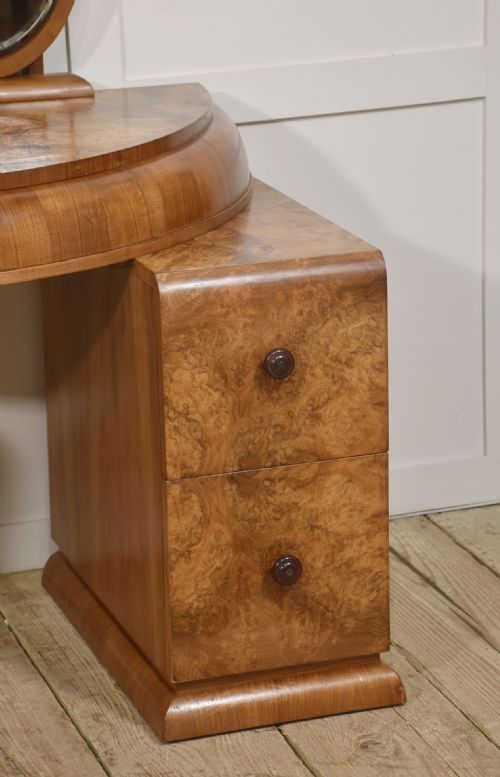 ART DECO BURR WALNUT DRESSING TABLE - ADDITIONAL PHOTO 2