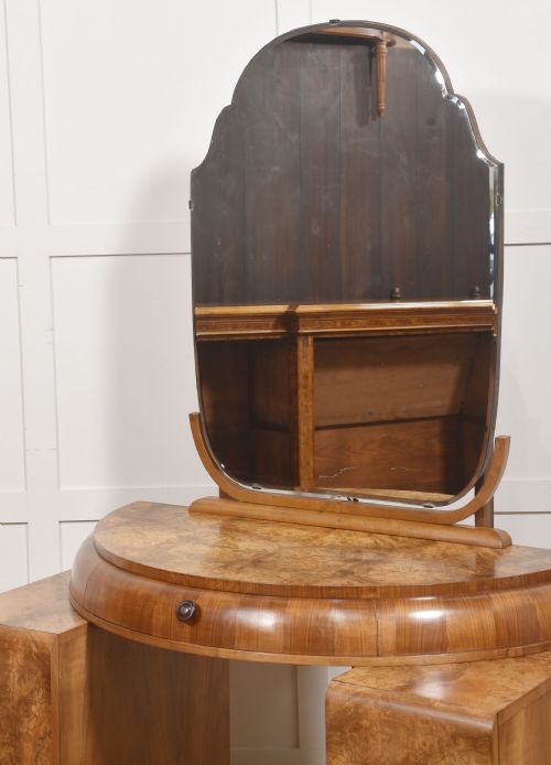 ART DECO BURR WALNUT DRESSING TABLE - ADDITIONAL PHOTO 7