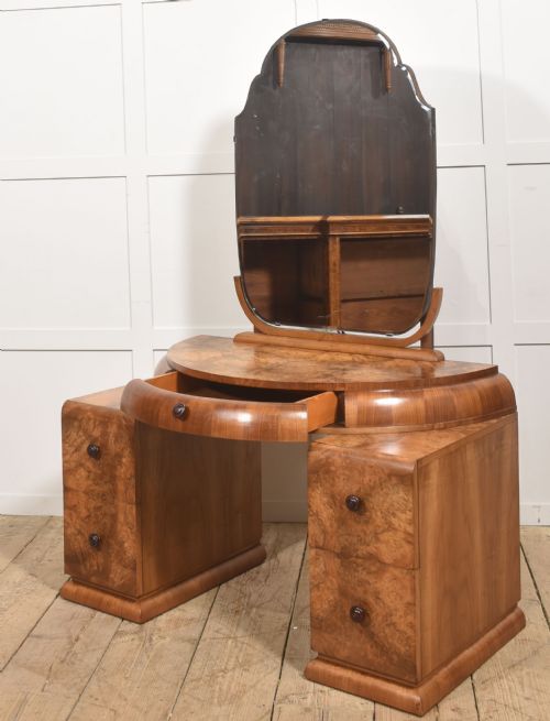 ART DECO BURR WALNUT DRESSING TABLE - ADDITIONAL PHOTO 11