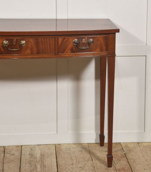 GEORGIAN STYLE MAHOGANY THREEDRAWER CONSOLE TABLE - ADDITIONAL PHOTO 2