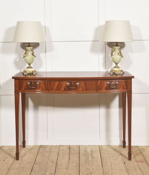 GEORGIAN STYLE MAHOGANY THREEDRAWER CONSOLE TABLE - ADDITIONAL PHOTO 9