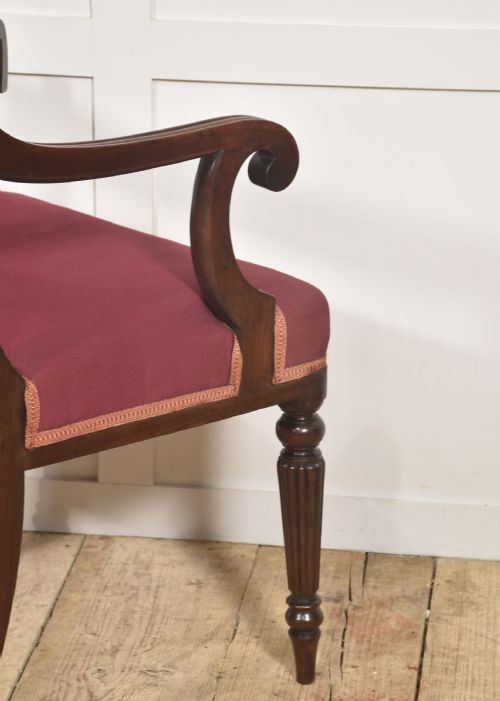 A PAIR OF GEORGE IV MAHOGANY ARMCHAIRS - ADDITIONAL PHOTO 2