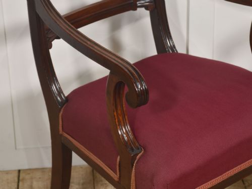 A PAIR OF GEORGE IV MAHOGANY ARMCHAIRS - ADDITIONAL PHOTO 6