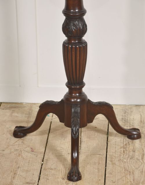MAHOGANY PEDESTAL PLANT STAND IN THE GEORGIAN TASTE - ADDITIONAL PHOTO 3