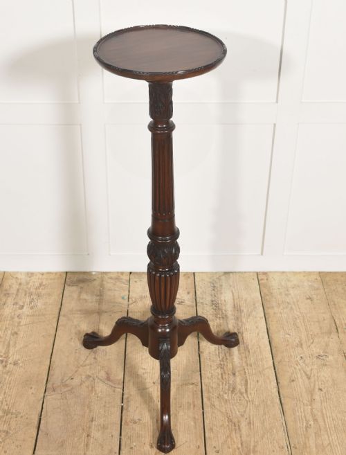 MAHOGANY PEDESTAL PLANT STAND IN THE GEORGIAN TASTE - ADDITIONAL PHOTO 6