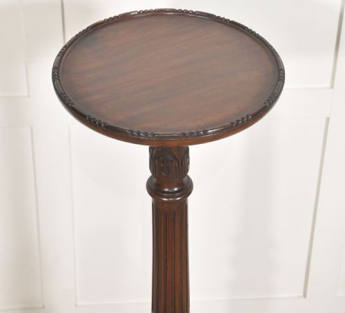 MAHOGANY PEDESTAL PLANT STAND IN THE GEORGIAN TASTE - ADDITIONAL PHOTO 7