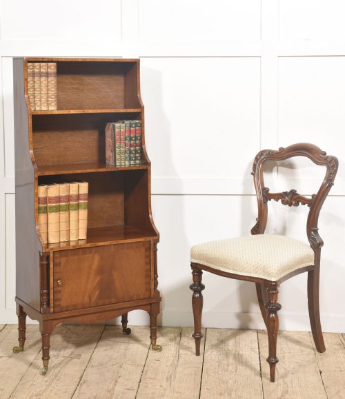 MAHOGANY WATERFALL BOOKCASE - ADDITIONAL PHOTO 1