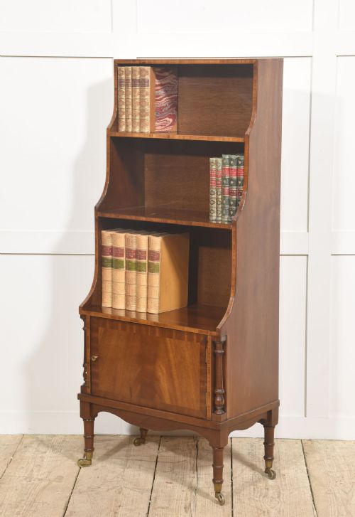 MAHOGANY WATERFALL BOOKCASE - ADDITIONAL PHOTO 4