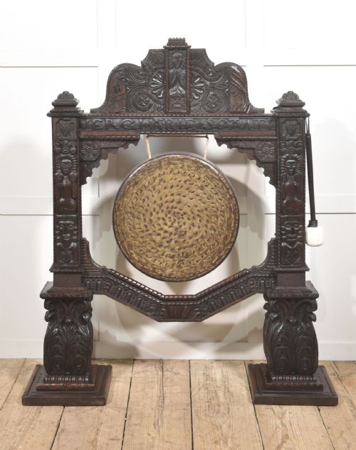 MONUMENTAL CARVED OAK DINNER