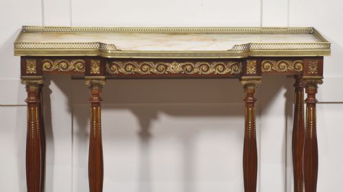 REGENCY REVIVAL MAHOGANY CONSOLE TABLE - ADDITIONAL PHOTO 1
