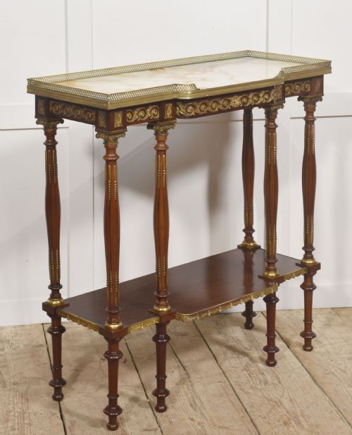REGENCY REVIVAL MAHOGANY CONSOLE TABLE - ADDITIONAL PHOTO 2