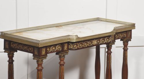 REGENCY REVIVAL MAHOGANY CONSOLE TABLE - ADDITIONAL PHOTO 4