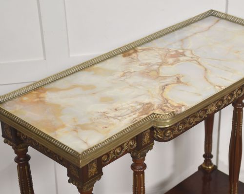 REGENCY REVIVAL MAHOGANY CONSOLE TABLE - ADDITIONAL PHOTO 7