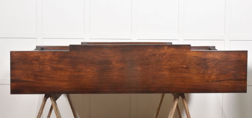 LARGE REGENCY PERIOD ROSEWOOD BREAKFRONT OPEN BOOKCASE - ADDITIONAL PHOTO 15