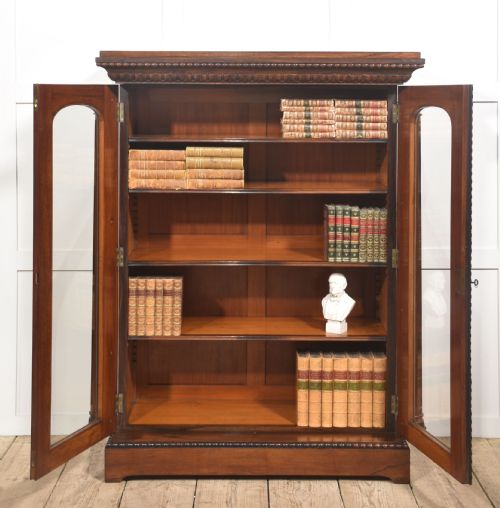 19TH CENTURY ROSEWOOD GLAZED BOOKCASE - ADDITIONAL PHOTO 6