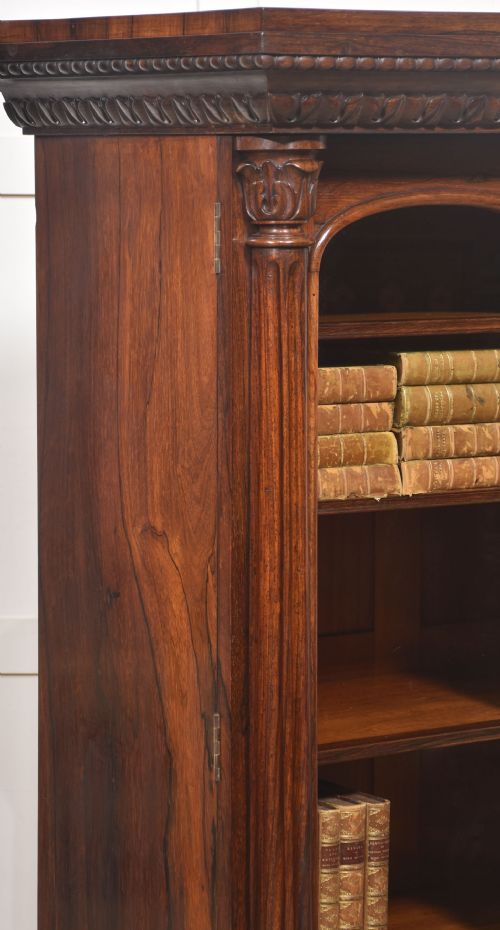 19TH CENTURY ROSEWOOD GLAZED BOOKCASE - ADDITIONAL PHOTO 10